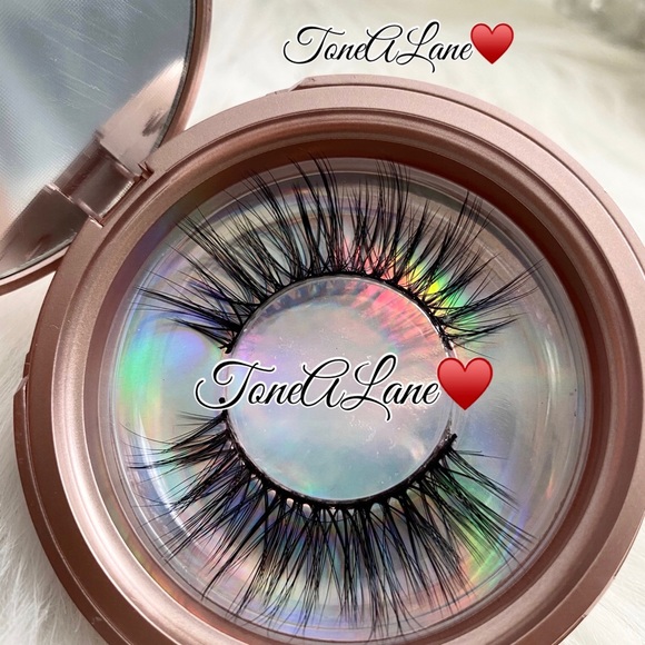 Mink Eyelashes Lashes 5d Lashes Eyelashes mirror case - Picture 2 of 2